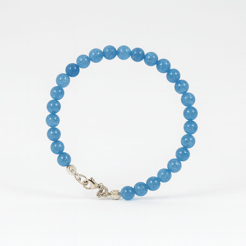 Bracelet Femme "PRAMA" – Harmonie Bleue & Finitions Précieuses
