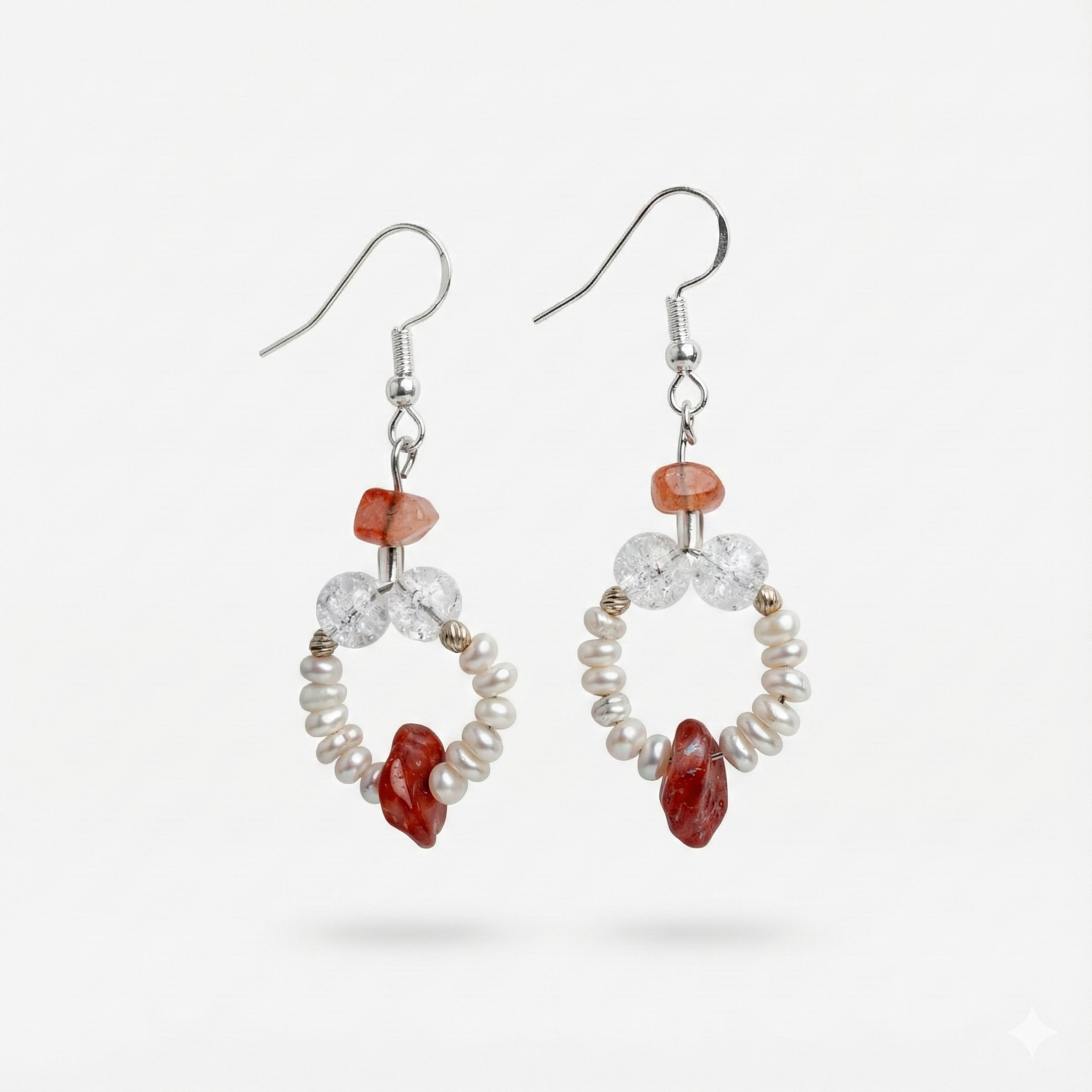 Boucles d'Oreilles "TILLA" – Pureté Organique & Éclat Précieux