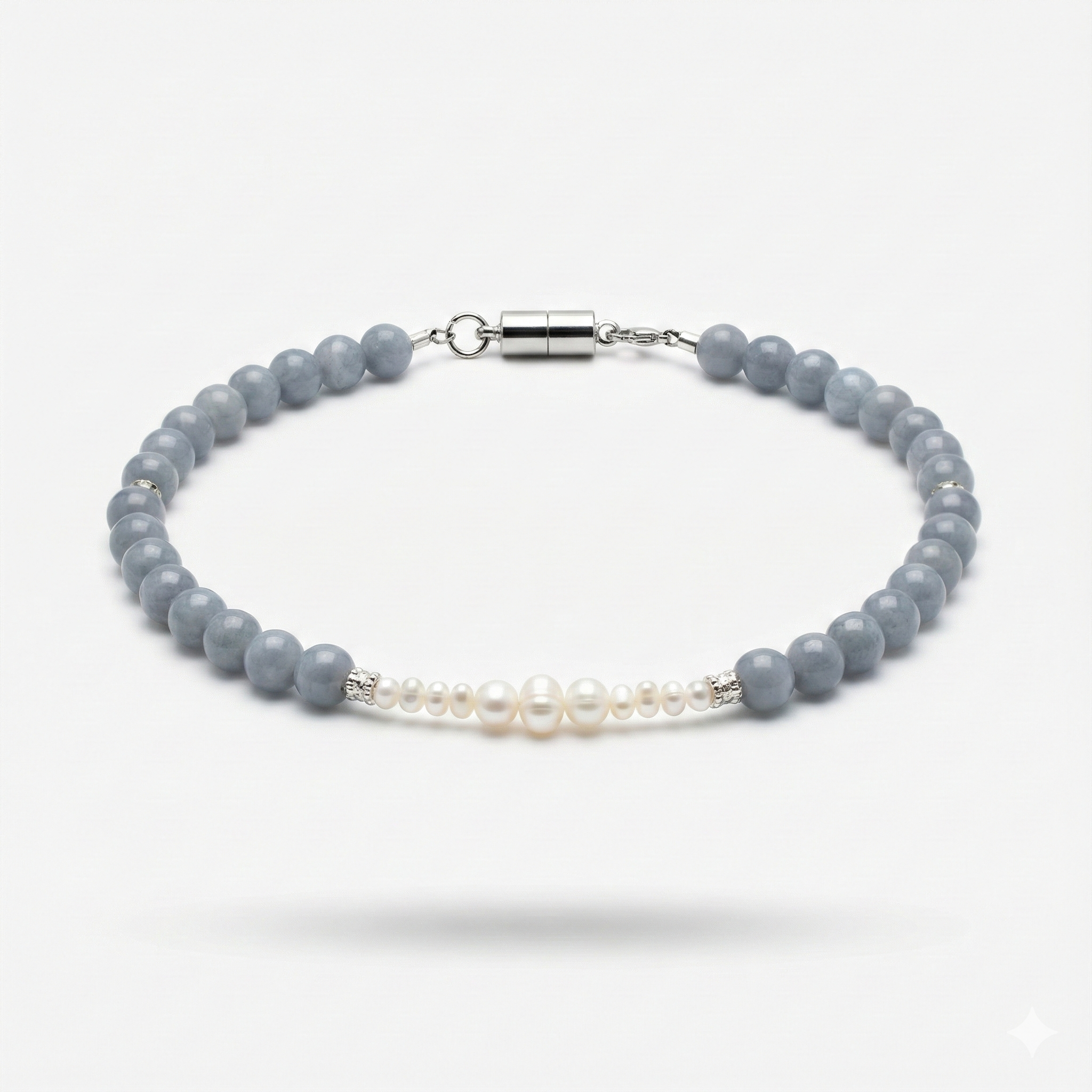 Collier Femme "NAÏLA" – Souffle Bleu & Communication Apaisée