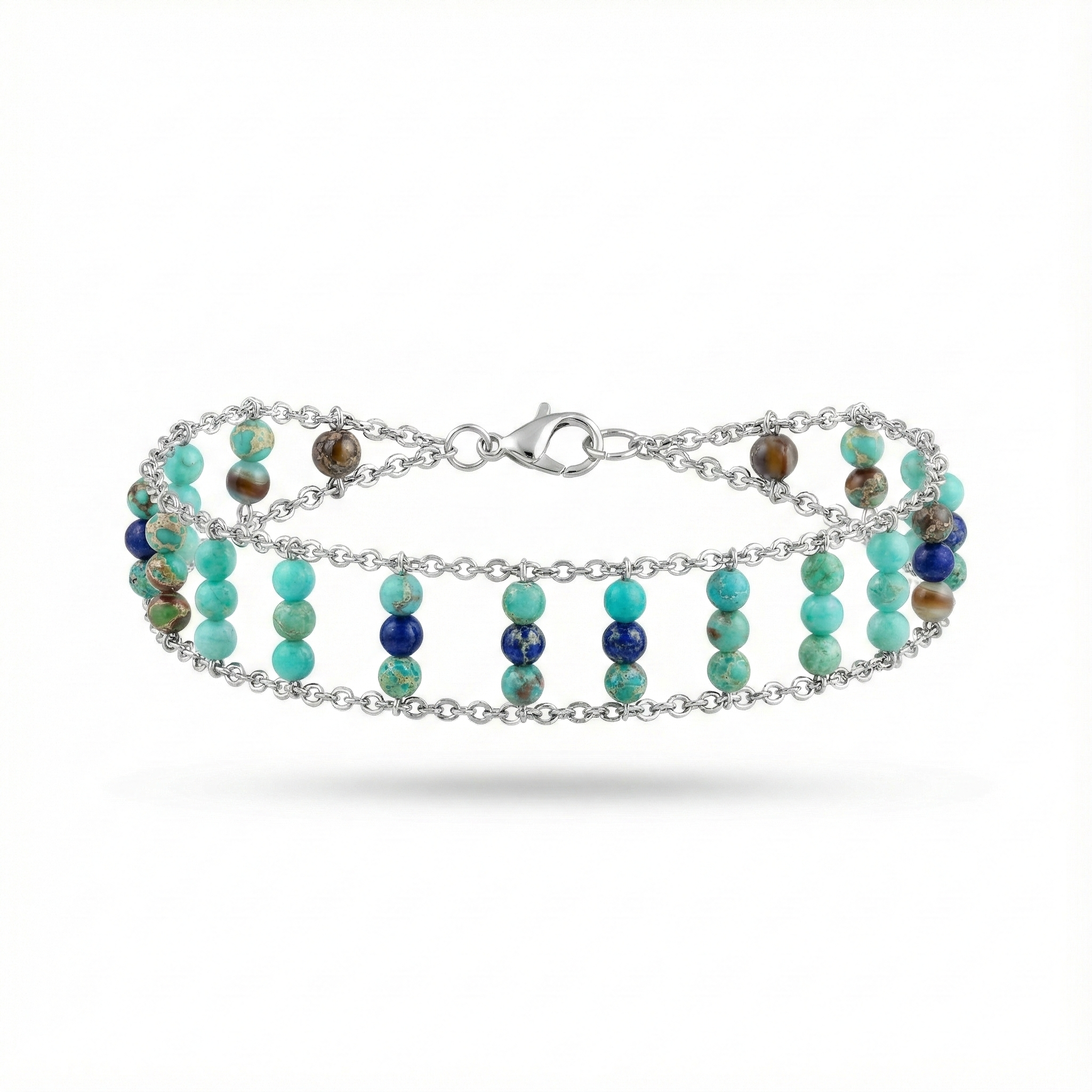 Bracelet ou Chaîne de Cheville "SWEET" – Évasion & Jaspe Impérial