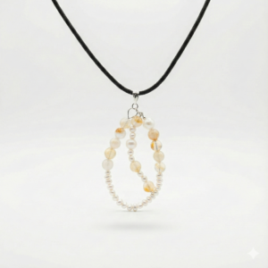 Collier Cordon "BOLEA" – Lumière Solaire & Réussite